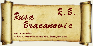 Rusa Bracanović vizit kartica